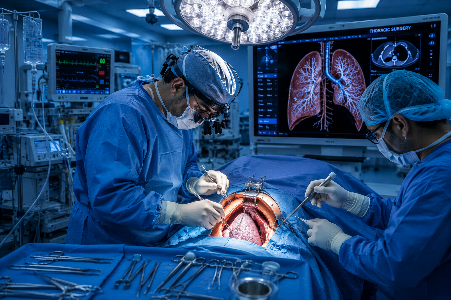 Advanced Thoracic Surgery for lung and chest cavity conditions using VATS